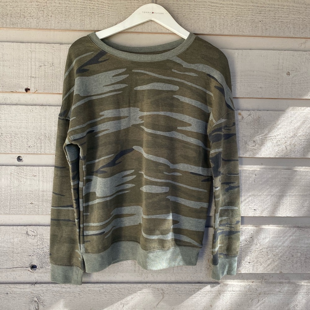 Zoe + Liv Camo Sweatshirt